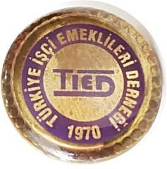 Türkiye İşçi Emeklileri Derneği 1970 - Rozet