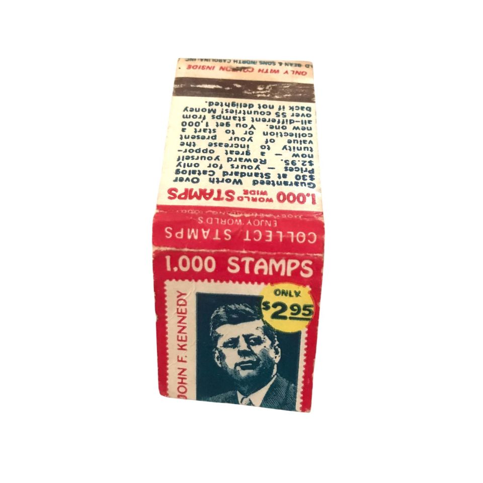 John F. KENNEDY - 1000 Stamps / Eski Kibrit