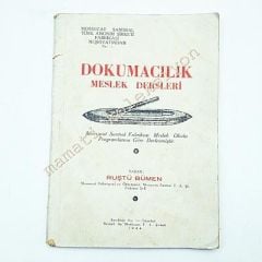 Dokumacılık meslek dersleri Mensucat Santral Fabrikası - Kitap