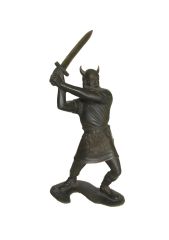 Viking savaşçı - Büyük boy figür / Orijinal Sovyet dönemi, oyuncak asker