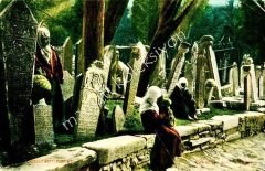 Constantinople mezarlık kartpostal