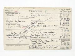ESKENAZİ'lere ait 1931 - 1953 tarihli İngiliz konsolosluk evrağı - Efemera