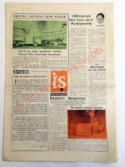 İş Reklam gazetesi, THY, Havacılık, 18 Aralık 1967 - Efemera