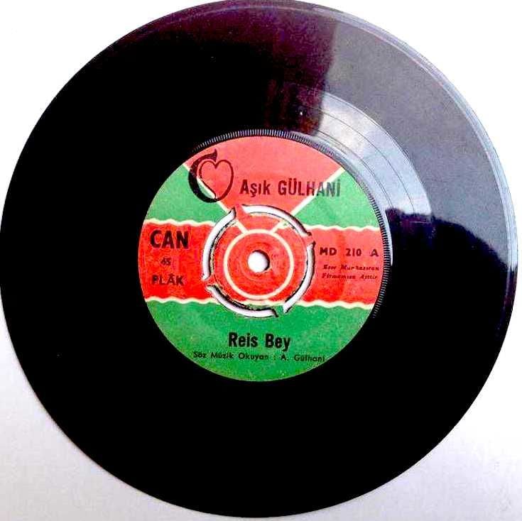 Reis bey - İnsanlık nerde ordayım / Aşık GÜLHANİ - 45'lik plak
