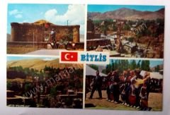 Bitlis Şehirden 4 muhtelif görünüş - Kartpostal  Ticaret kartpostalları