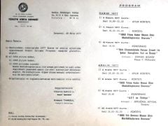Türkiye Kimya Derneği 1977 yılı, Program