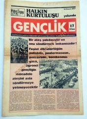 Halkın Kurtuluşu Yolunda Gençlik gazetesi - 14 Kasım 1977 - Efemera