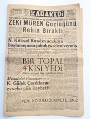 Kap Karakedi gazetesi - Zeki Müren / 14 Nisan 1956 Mizah gazetesi - Efemera
