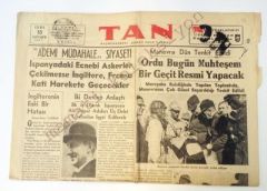 Tan gazetesi - 15 İlkteşrin 1937 - Efemera