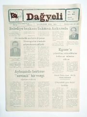 Dağyeli gazetesi 14 Ağustos 1984  / Kırıkhan HATAY - Gazete