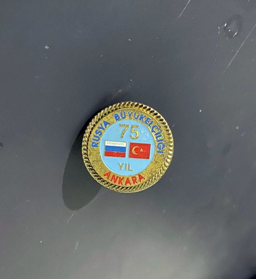 Rusya Büyükelçiliği 75 Yıl Ankara * Eski rozet