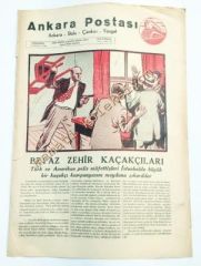 Ankara Postası gazetesi - 16 Haziran 1948  Ankara, Bolu, Çankırı, Yozgat, Zonguldak - Efemera