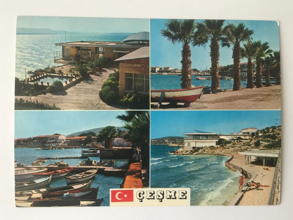 Otel balin ve çeşme'den dört görünüş - Çeşme - İzmir - Kartpostal