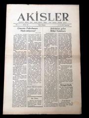 Çorum Akisler gazetesi - 4.4.1953