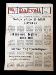 Dağyeli gazetesi 9 Temmuz 1984 / Kırıkhan HATAY