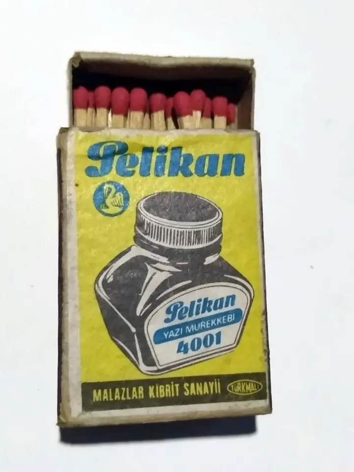 Pelikan mürekkepleri / Malazlar kibrit Sanayii * Eski Kibrit