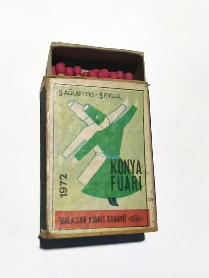 1972 Konya fuarı * Malazlar kibrit