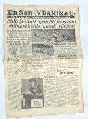 Milli şefimiz gençlik bayramı... En Son Dakika gazetesi - 19 Mayıs 1944 19 Mayıs - Efemera