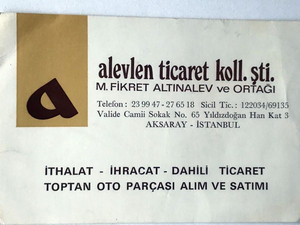 Alevlen Ticaret Koll. Şti. - Kartadres