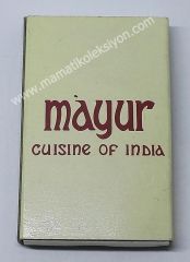 Mayur cuisine of India  match - Kibrit Yeme İçme Kültürü Kibritleri