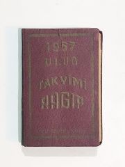 1957 Uluğ Takvimi Ragıp - Kitap