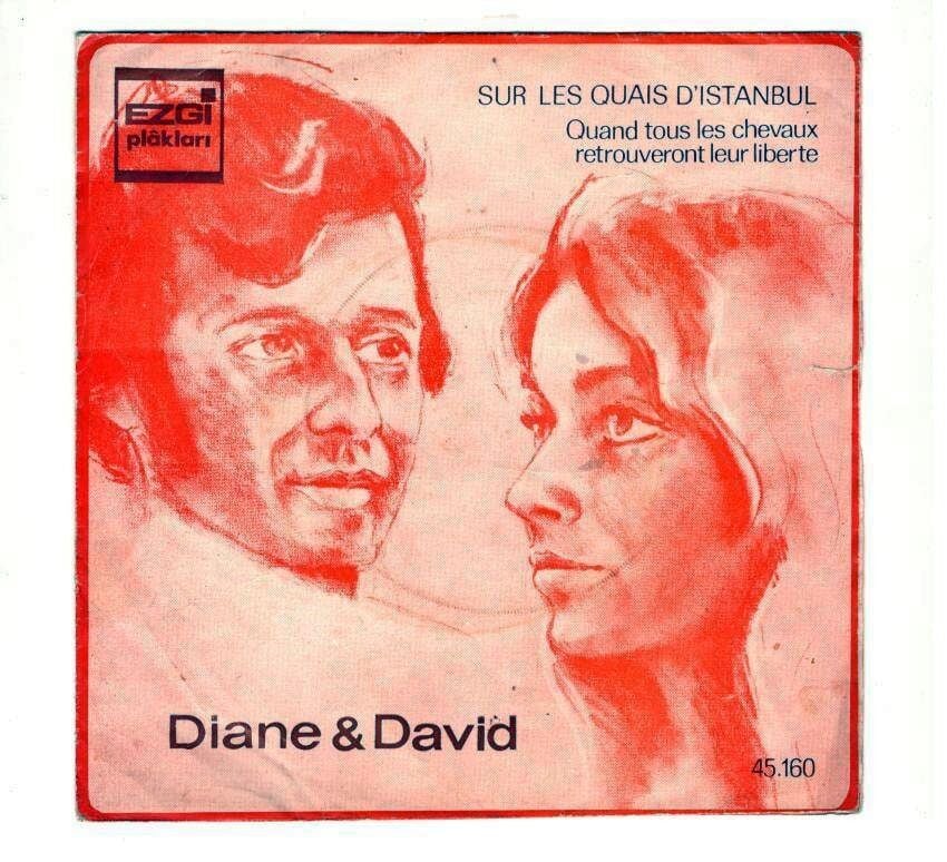 Sur les Quais D'İstanbul * Quand tous les chevaux / Diane David * 45'lik plak