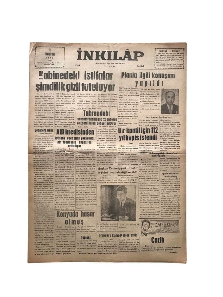 Gazete Gazetesi 2 Eylül 1951 / Eski Gazete