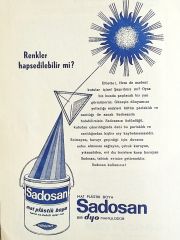 Sadosan / Dergi. gazete reklamı