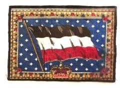 Germany / Almanya - 1910'lar Tütün promosyonu, 14x21 kumaş bayrak