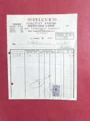 Selçuk Nakliyat Ambarı - Vittol ve Kompanya / Fatura