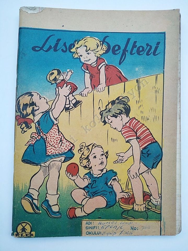Lise defteri / Tut yapıştırıcı reklamlı - Defter
