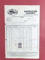 Adapazarı Ekspres Umumi Nakliyat Ambarı - Fatura
