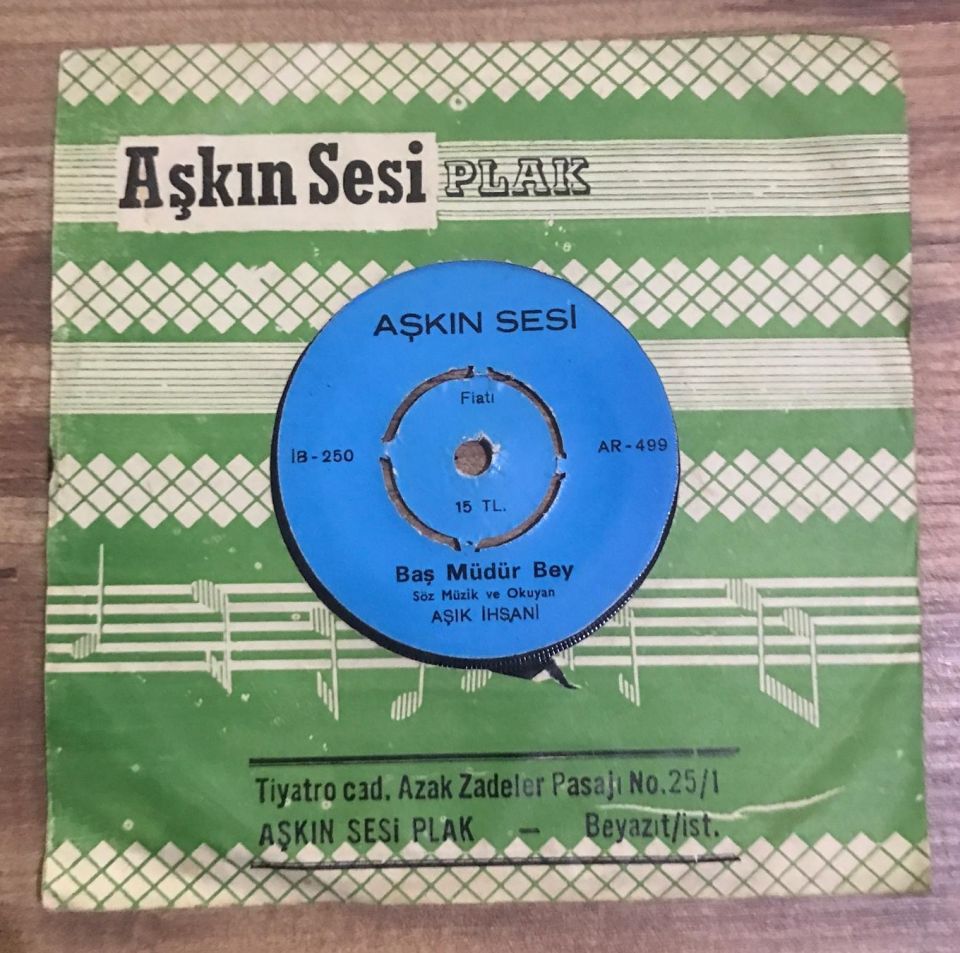 Baş Müdür bey - Kalkın dostlar / Aşık İhsani - 45'lik plak