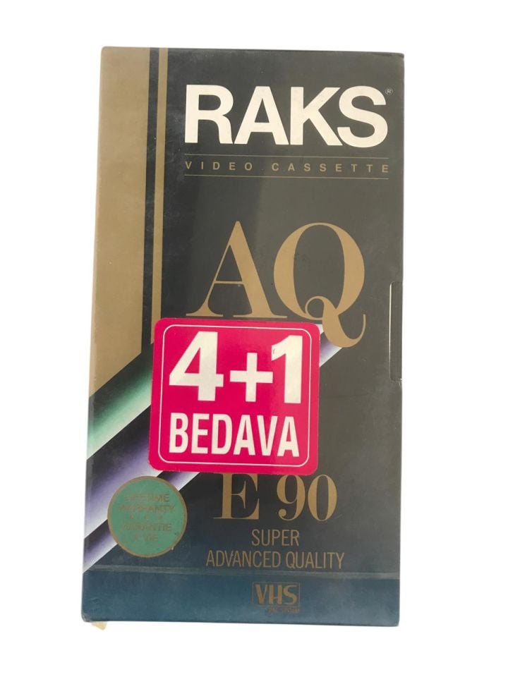 Raks AQ-E 90 / Ambalajında VHS Video kaset