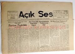 Bursa Açık Ses gazetesi, 17 Nisan 1946 - Efemera