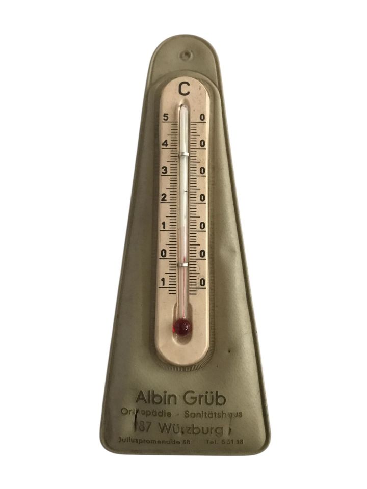 Albin Grüb -Termometre  (Alt kısımda 1'er cm. kesik var.)