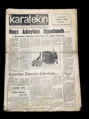 Karatekin gazetesi / Çankırı - 1.9.1983
