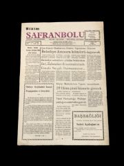 Bizim Safranbolu gazetesi - 7 Ekim 1983