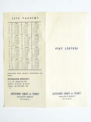 Biyoteknik Sanayi ve ticaret 1976 yılı fiyat listesi - Efemera