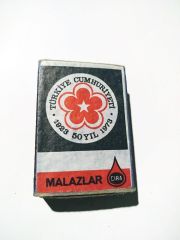 Türkiye Cumhuriyeti 1923 - 1973 / 50. yıl / Malazlar kibrit