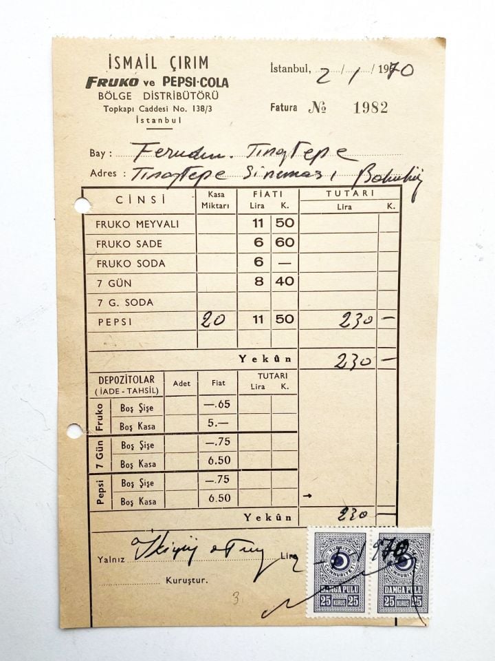 Tınaztepe Sineması BAKIRKÖY / Fruko ve Pepsi Cola - İsmail ÇIRIM