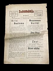 Afyon - Sultandağı Sesi gazetesi / 7 Şubat 1969