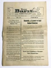 Tavas Barış Gazetesi - 18 Kasım 1986