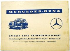 MERCEDES BENZ DAİMLER / Karton zarf  - Efemera