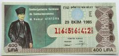 29 Ekim 1985 / Dörtte bir bilet - Piyango bileti