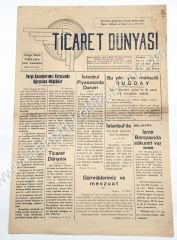 Ticaret Dünyası gazetesi, 10 Haziran 1953, Sayı:1 İzmir - Efemera