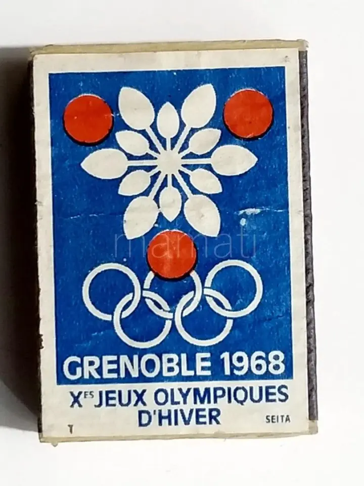 Grenoble 1968 X' jeux Olympiques d'hiver,  match * Olimpiyat Temalı Kibrit