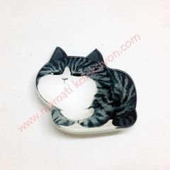 Hafiften balık eti - Kedi rozet  Kedi sever dostlarınıza şık bir hediye -