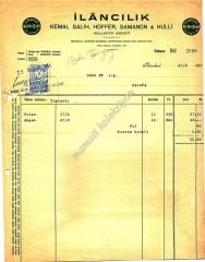 İlancılık KeHoSah Kollektif Şirketi - Fatura - Efemera