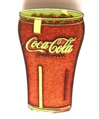 Coca Cola bardak formlu magnet / 6 cm.